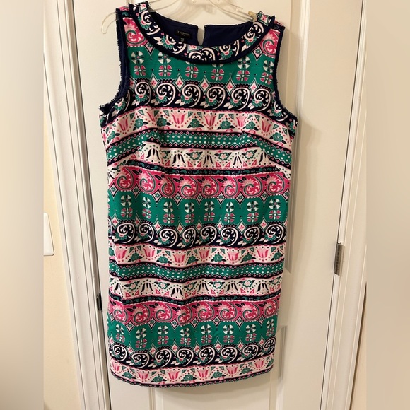 Talbots Multicolor Patterned Mini Dress - Picture 1 of 6